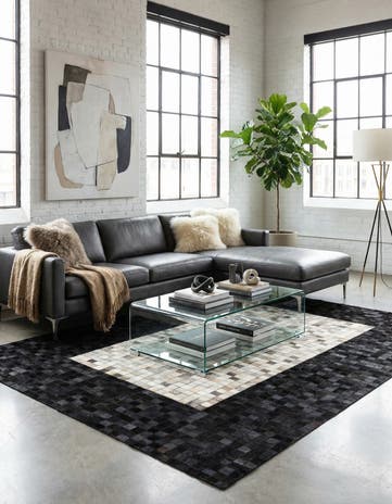 5' x 7' 11 Cowhide - Patchwork Rug