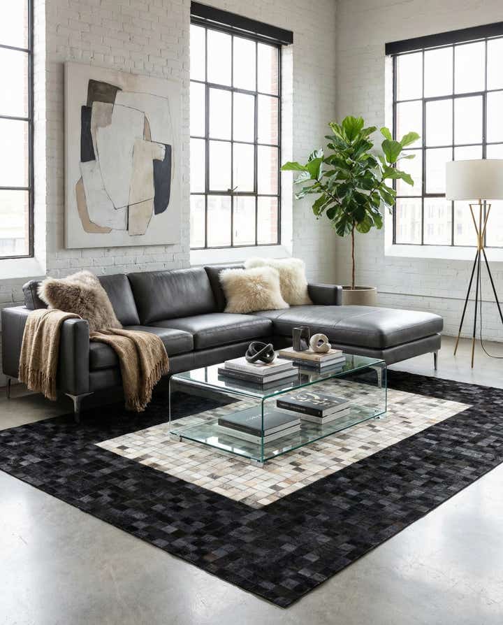 5' x 7' 11 Cowhide - Patchwork Rug