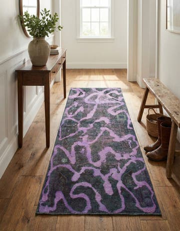 3' 2 x 6' 7 Hand Knotted Ultra Vintage Persian Wool Runner Rug