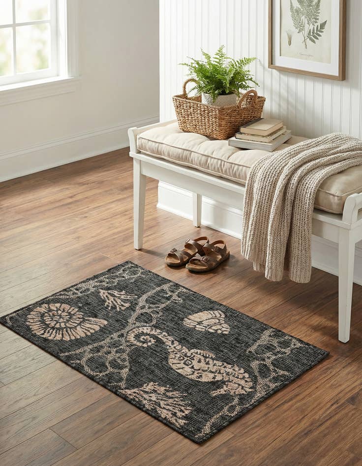 Detail image of  2' x 3'  Washable Coastal Indoor / Outdoor Rug