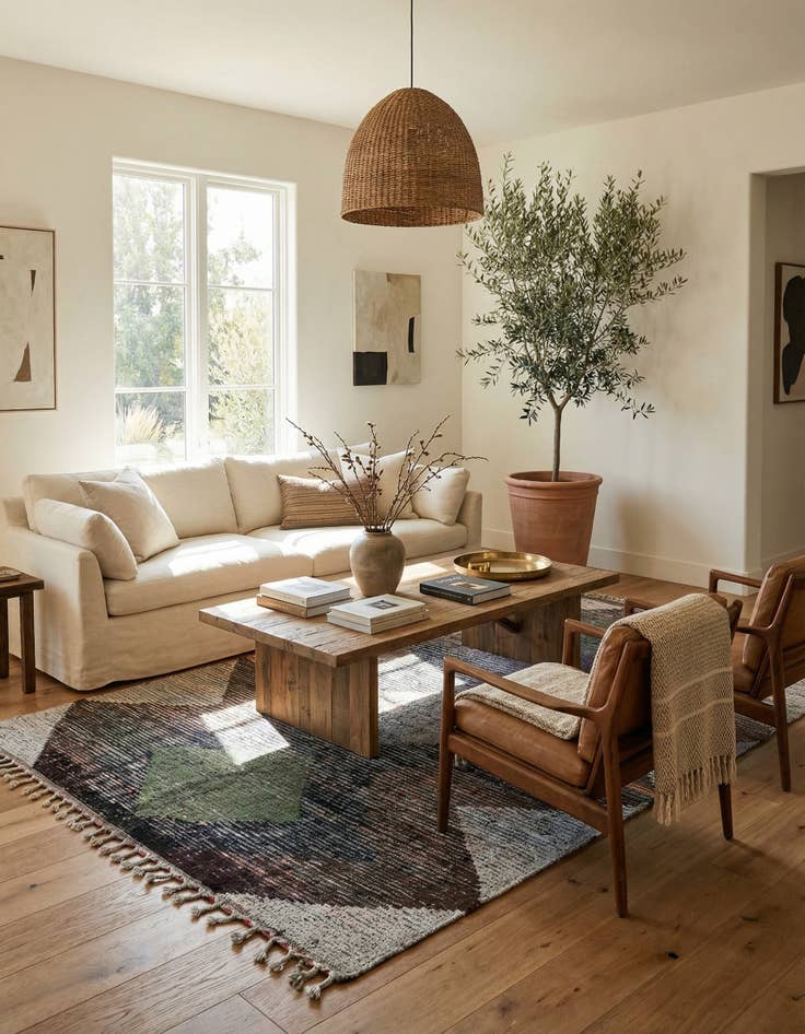 Detail image of 6' 4 x 10' 5  Hand Knotted Moroccan Wool Runner Rug