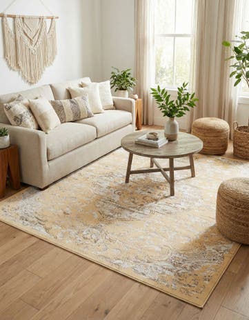 Yellow Highbury Square Rug