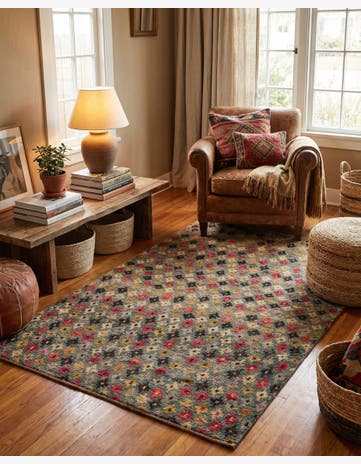 4' 1 x 6' 2 Hand Knotted Balouch Wool Rug