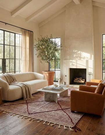6' x 9' 8 Hand Knotted Moroccan Wool Rug