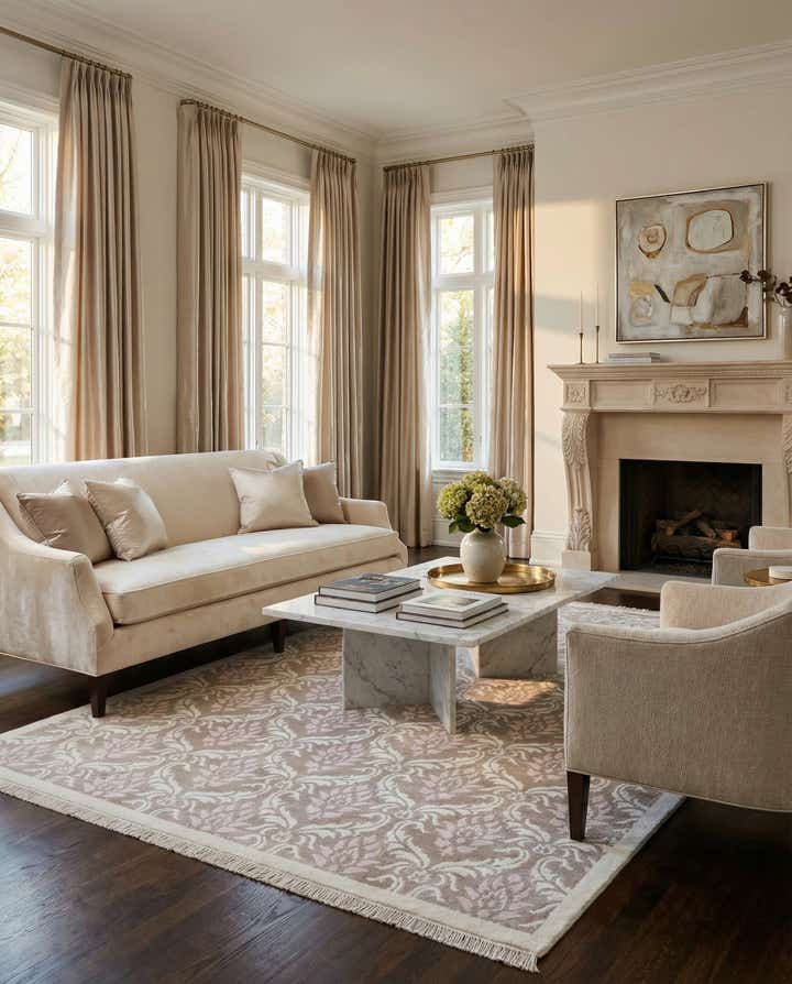 6' 9 x 9' 11 Hand Knotted Darya Wool Rug