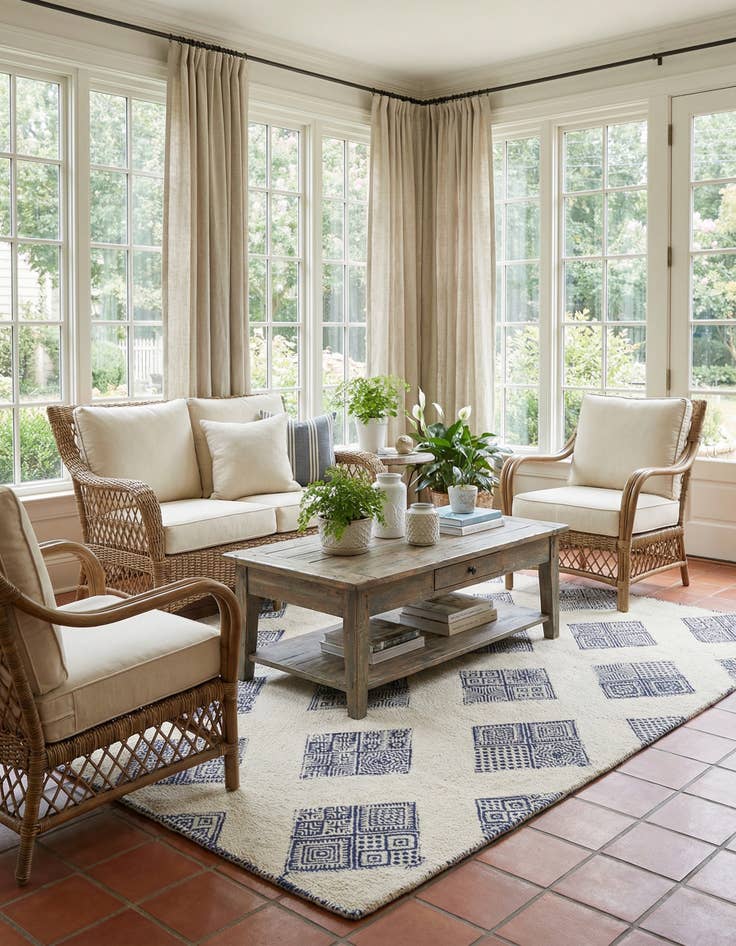 Detail image of  5' 2 x 8' 4  Hand Knotted  Rug