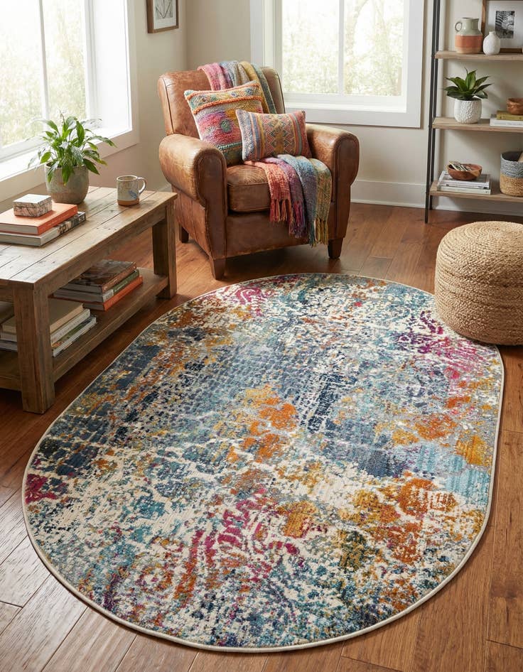 Detail image of 3' 7 x 5' 3 Malibu Oval Rug