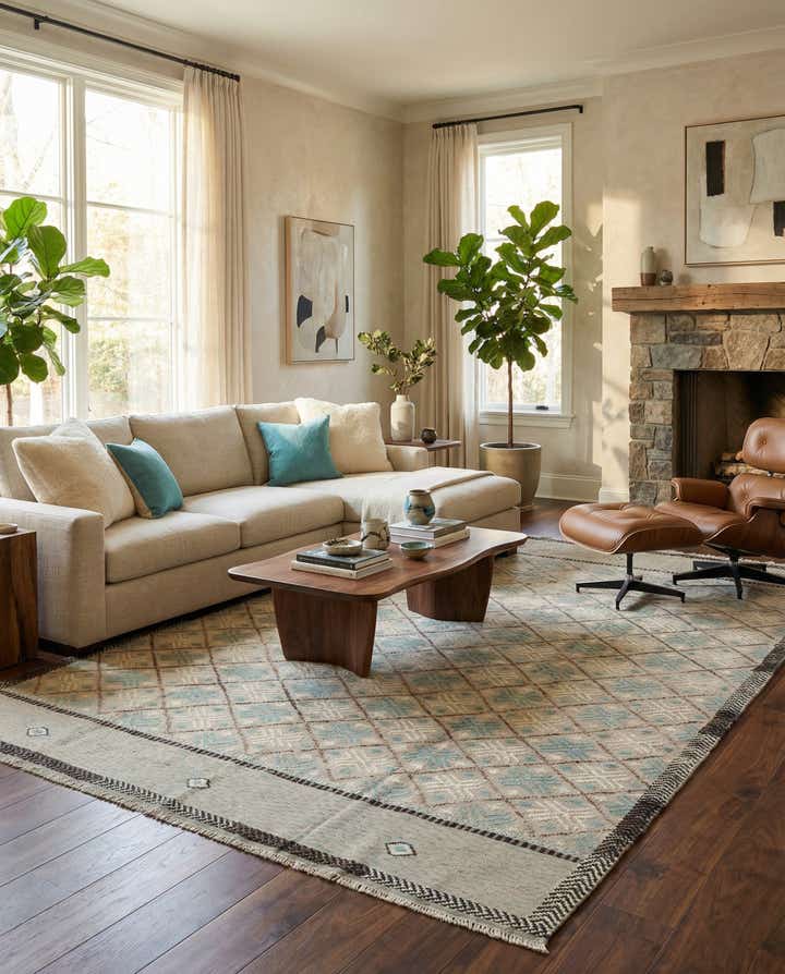 8' 8 x 12' 1 Hand Knotted Darya Wool Rug