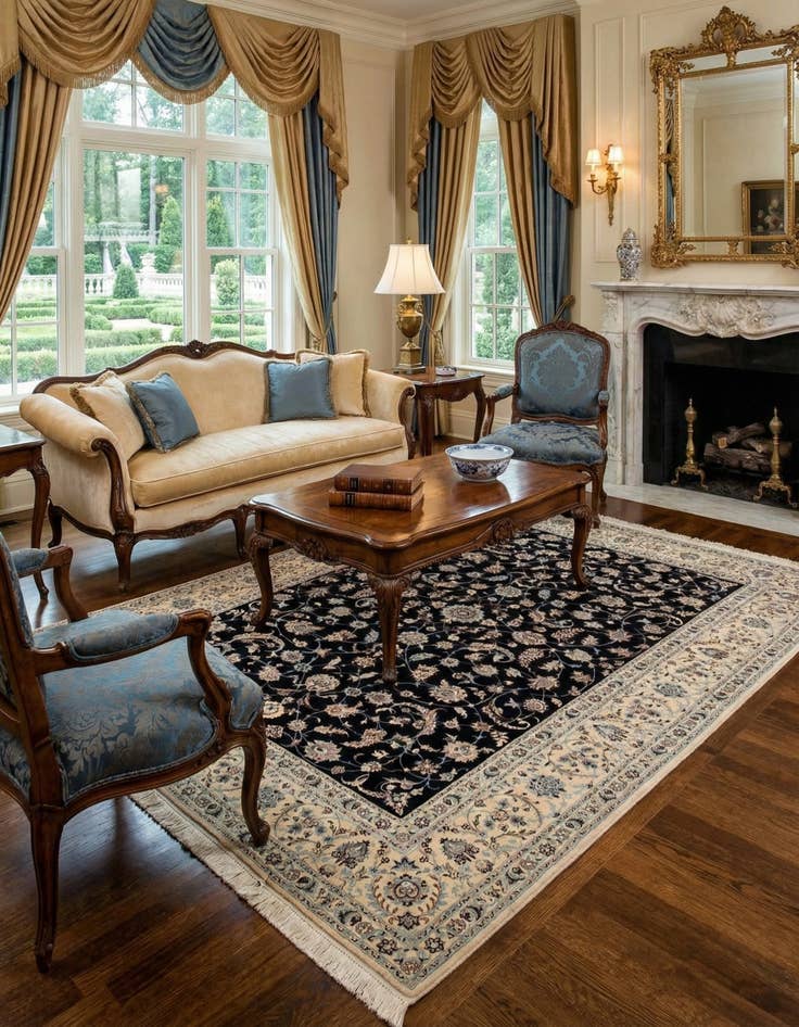 Detail image of 6' 11 x 9' 9 Nain Rug