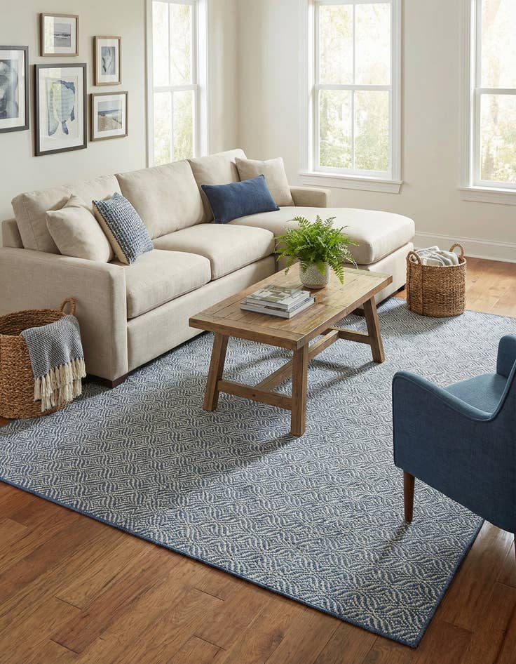 Detail image of 9' x 12'  Washable Trellis Indoor / Outdoor Rug