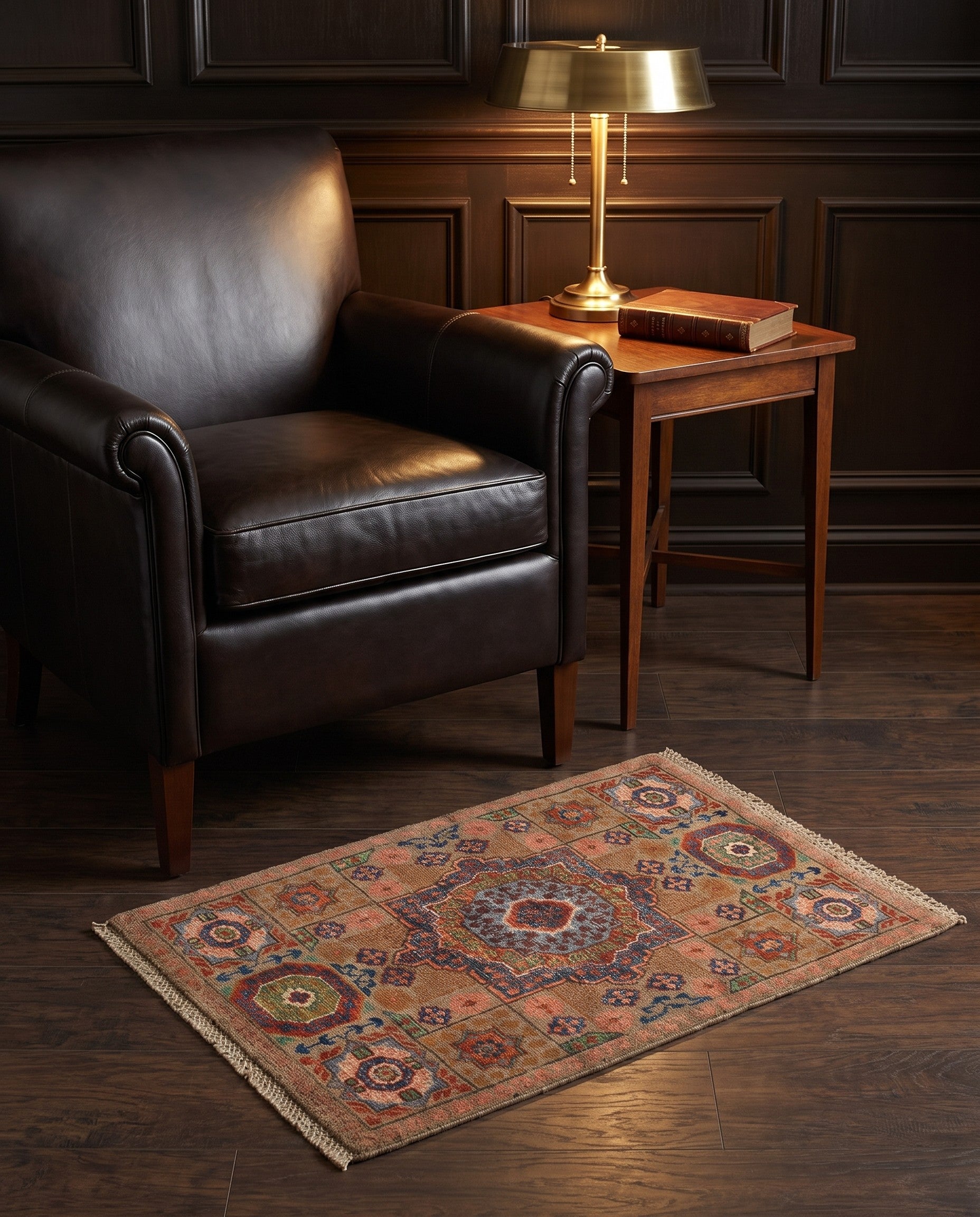 2' 1 x 2' 11 Hand Knotted Mamluk Ziegler Rug