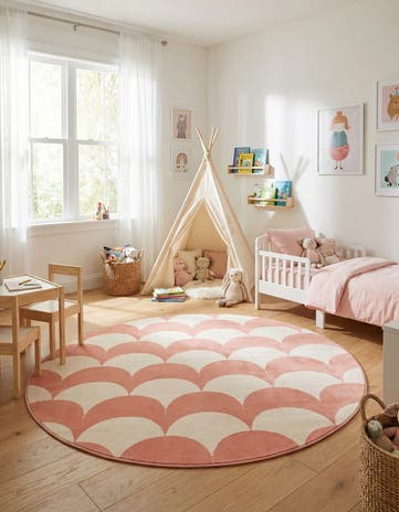 5' 3 x 5' 3 Whimsy Kids Round Rug