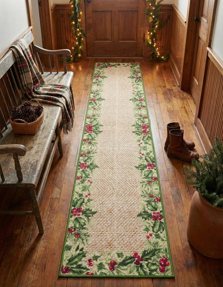 Detail image of 2' x 10' Easy-Clean Jill Zarin Caribbean Indoor / Outdoor Runner Rug