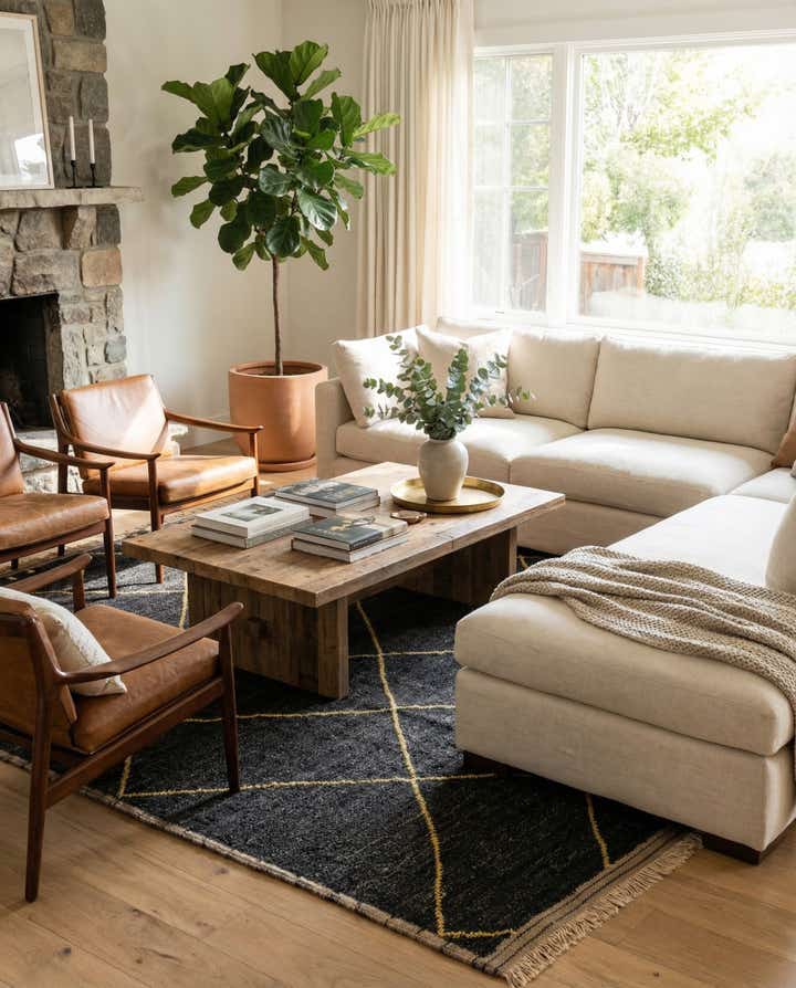 8' x 10' Hand Knotted Moroccan Wool Rug