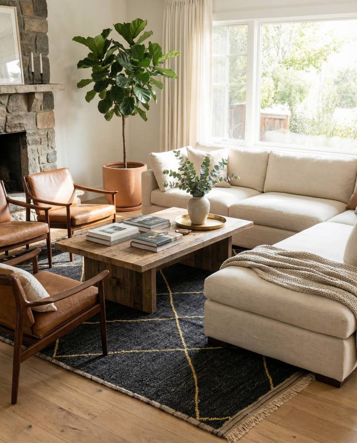 Detail image of 8' x 10' Hand Knotted Moroccan Wool Rug