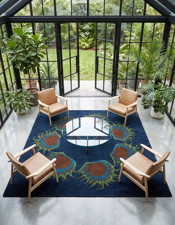 7' 5 x 7' 6 Luna Wool Square Rug