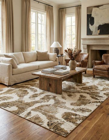 6' x 9' 7 Hand Knotted Ultra Vintage Persian Wool Rug