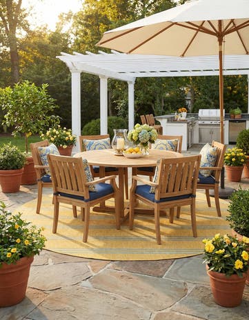 10' 8 x 10' 8 Easy-Clean Jill Zarin Anguilla Indoor / Outdoor Round Rug