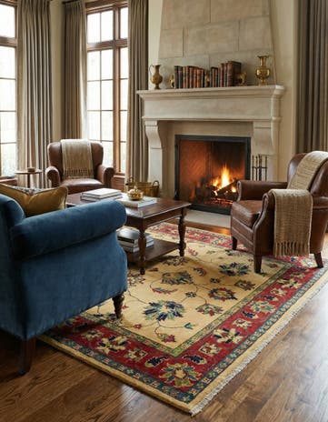 4' 10 x 6' 9 Hand Knotted Kazak Rug