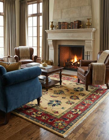 4' 10 x 6' 9 Hand Knotted Kazak Rug