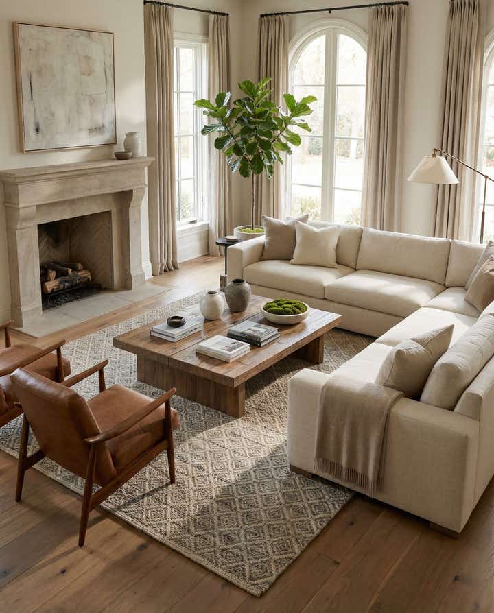 8' 8 x 11' 9 Hand Knotted Darya Wool Rug