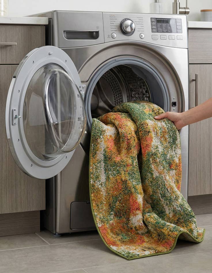 Detail image of 2' x 8'  Washable Haerfest Runner Rug