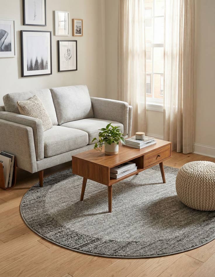 Detail image of 4' x 4' Loft Round Rug