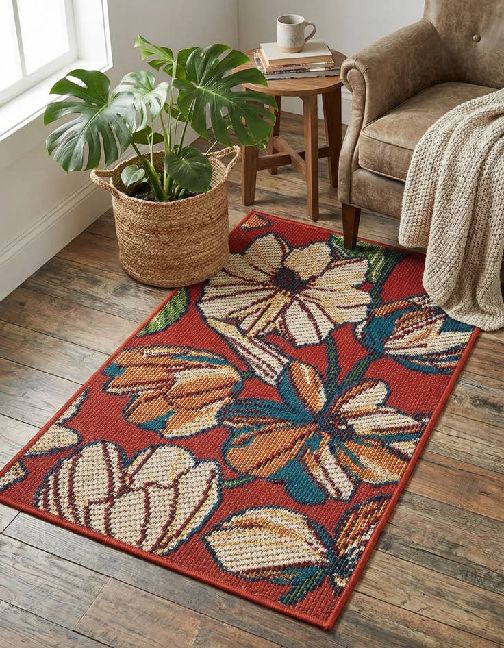 Detail image of 2' x 3' Easy-Clean Baja Indoor / Outdoor Rug