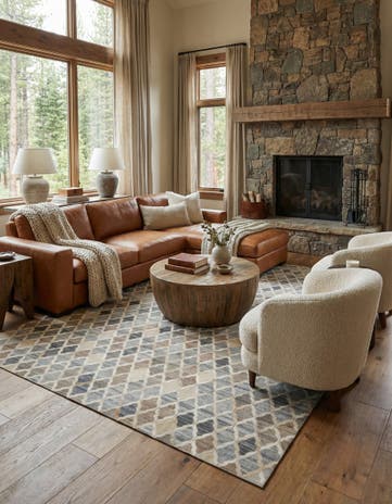 8' x 9' 10 Cowhide - Patchwork Rug