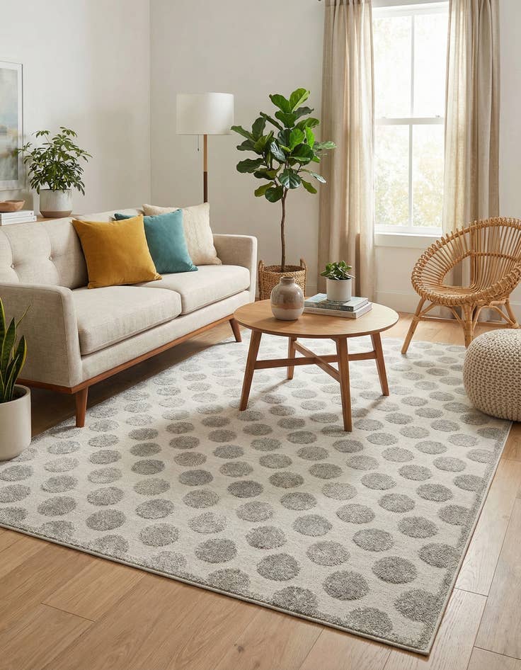 Detail image of 6' x 9'  Washable Sabrina Soto Indoor / Outdoor Rug