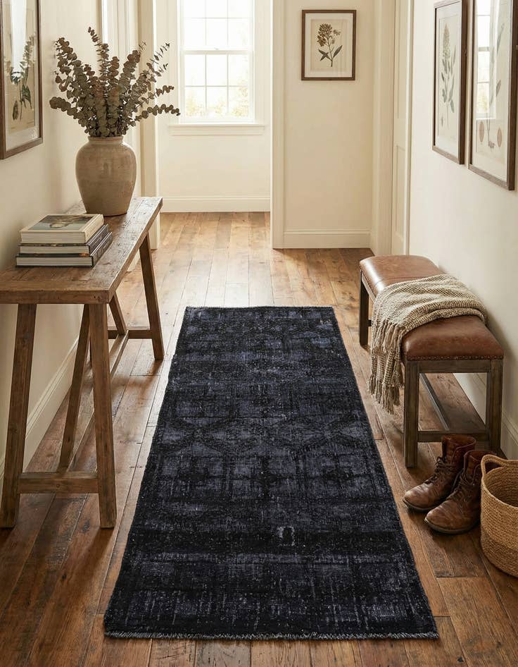 Detail image of 2' 5 x 5' 1  Hand Knotted Ultra Vintage Persian Wool Runner Rug