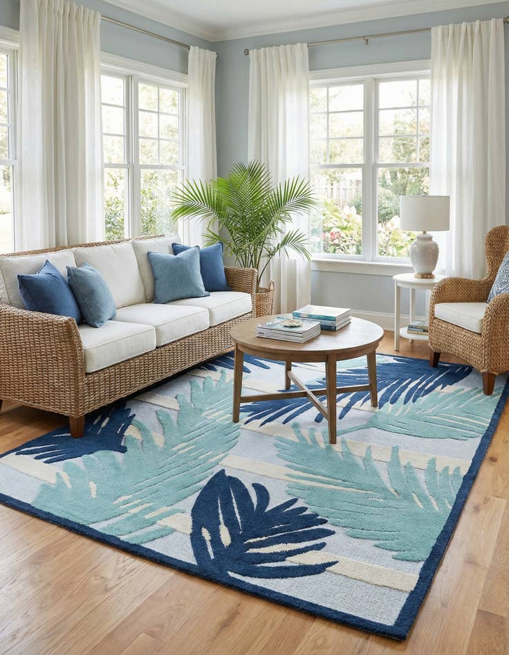 Detail image of 7' x 10'  Washable Aruba Indoor / Outdoor Rug