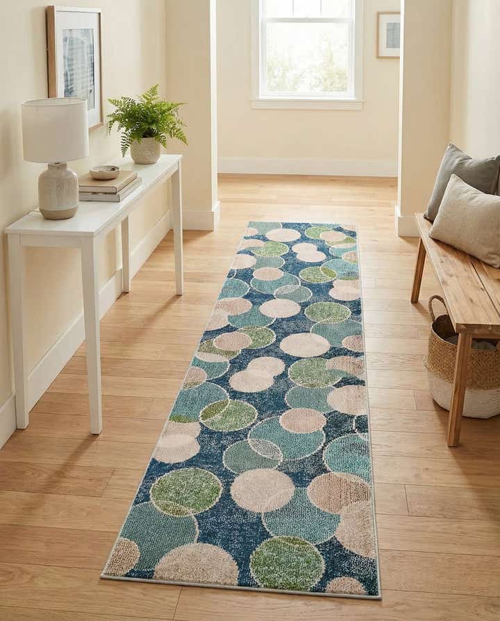 2' 7 x 10' Washable Theia Runner Rug