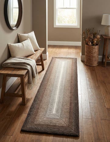 2' x 8' Ombre Wool Runner Rug