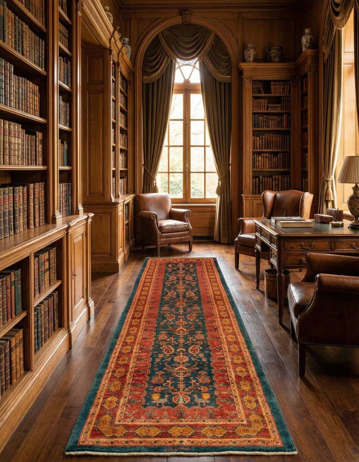 Detail image of 3' x 9' 9 Kashkuli Runner Rug