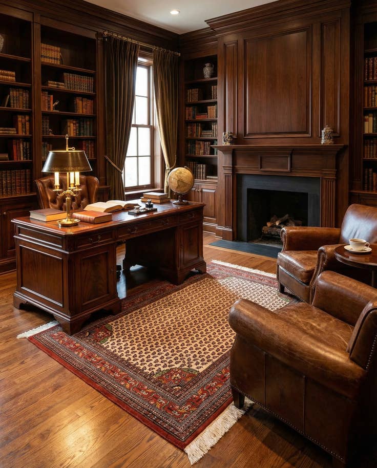 Detail image of 4' 3 x 6' 6 Hand Knotted Mir Oriental Wool Rug