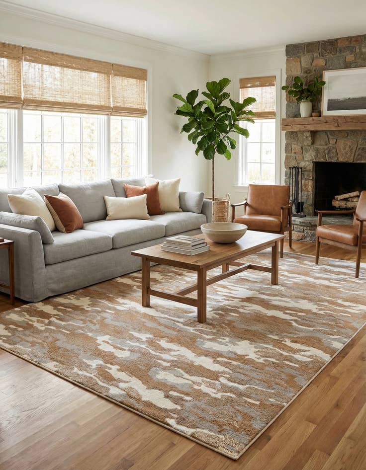 Detail image of  9' x 12' Sepia Rug