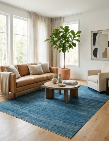 6' 9 x 9' 9 Hand Woven Kilim Modern Wool Rug