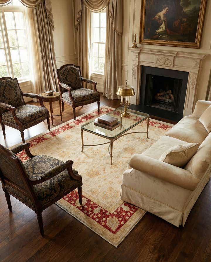 5' 7 x 7' 3 Ziegler Wool Rug