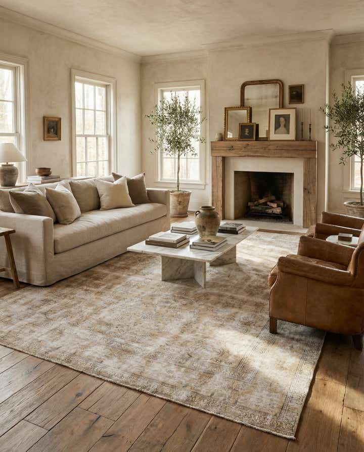 7' 10 x 11' 9 Hand Knotted Ultra Vintage Persian Wool Rug