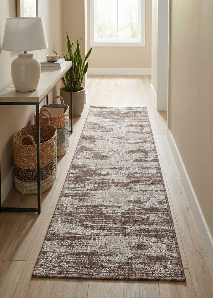 2' x 6' Easy-Clean Modern Indoor / Outdoor Runner Rug
