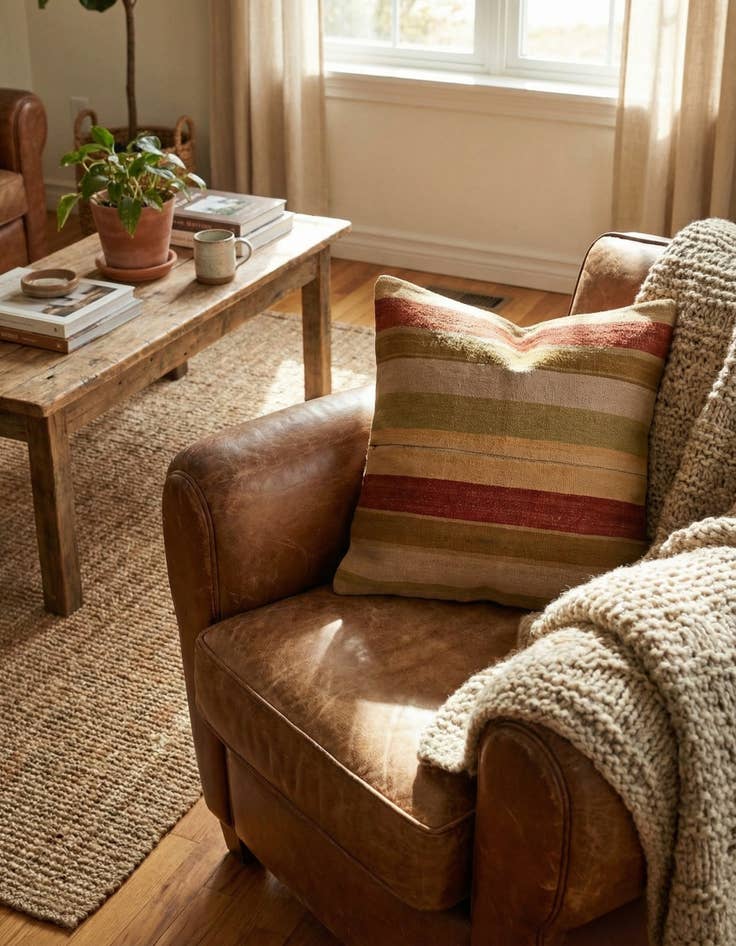 Detail image of 2' 5 x 2' 5  Hand Woven Pillow Wool Square Rug