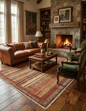 4' 10 x 6' 6 Hand Knotted Ariana Ziegler Rug