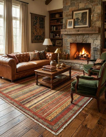 4' 10 x 6' 6 Hand Knotted Ariana Ziegler Rug