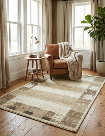4' x 6' Hand Knotted Kashkuli Gabbeh Wool Rug