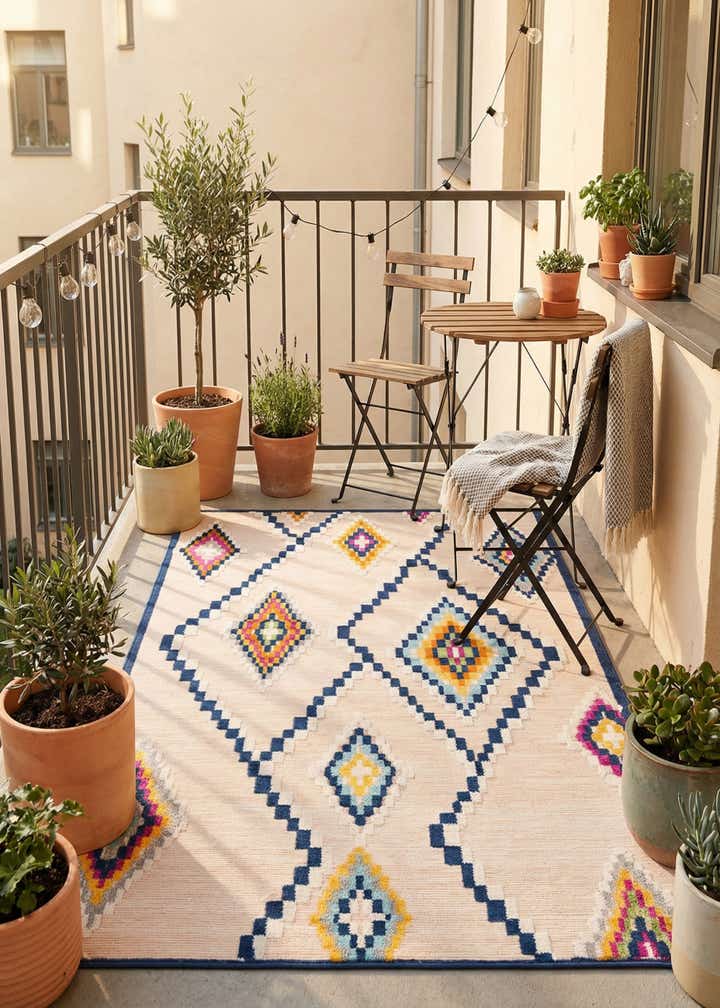 5' x 7' 7 Easy-Clean Indoor / Outdoor Rug