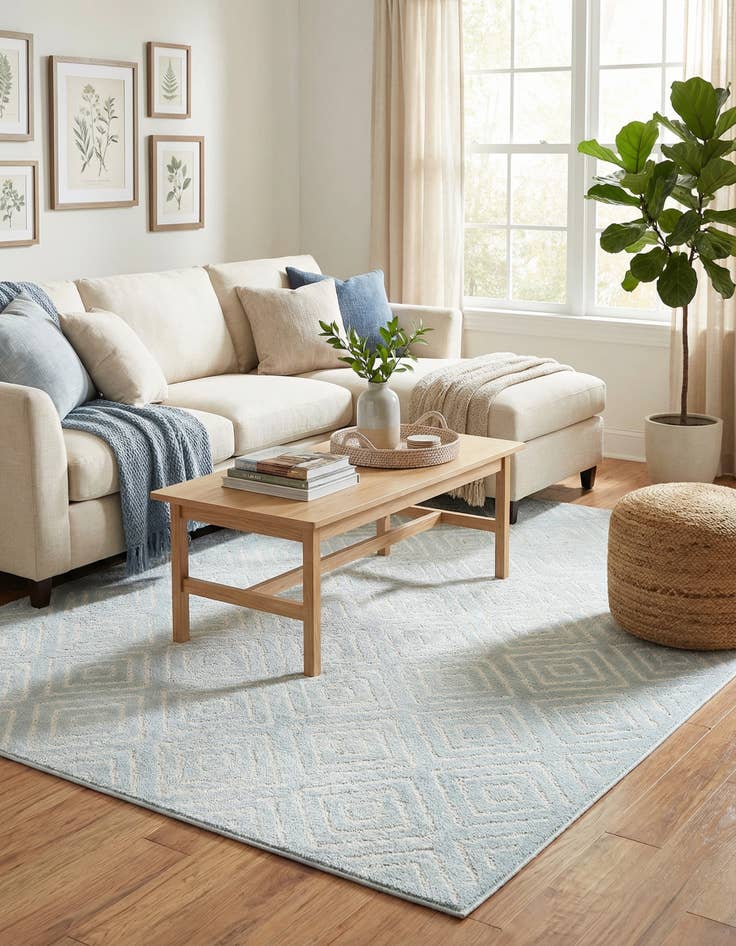 Detail image of 5' x 8'  Washable Sabrina Soto Indoor / Outdoor Rug