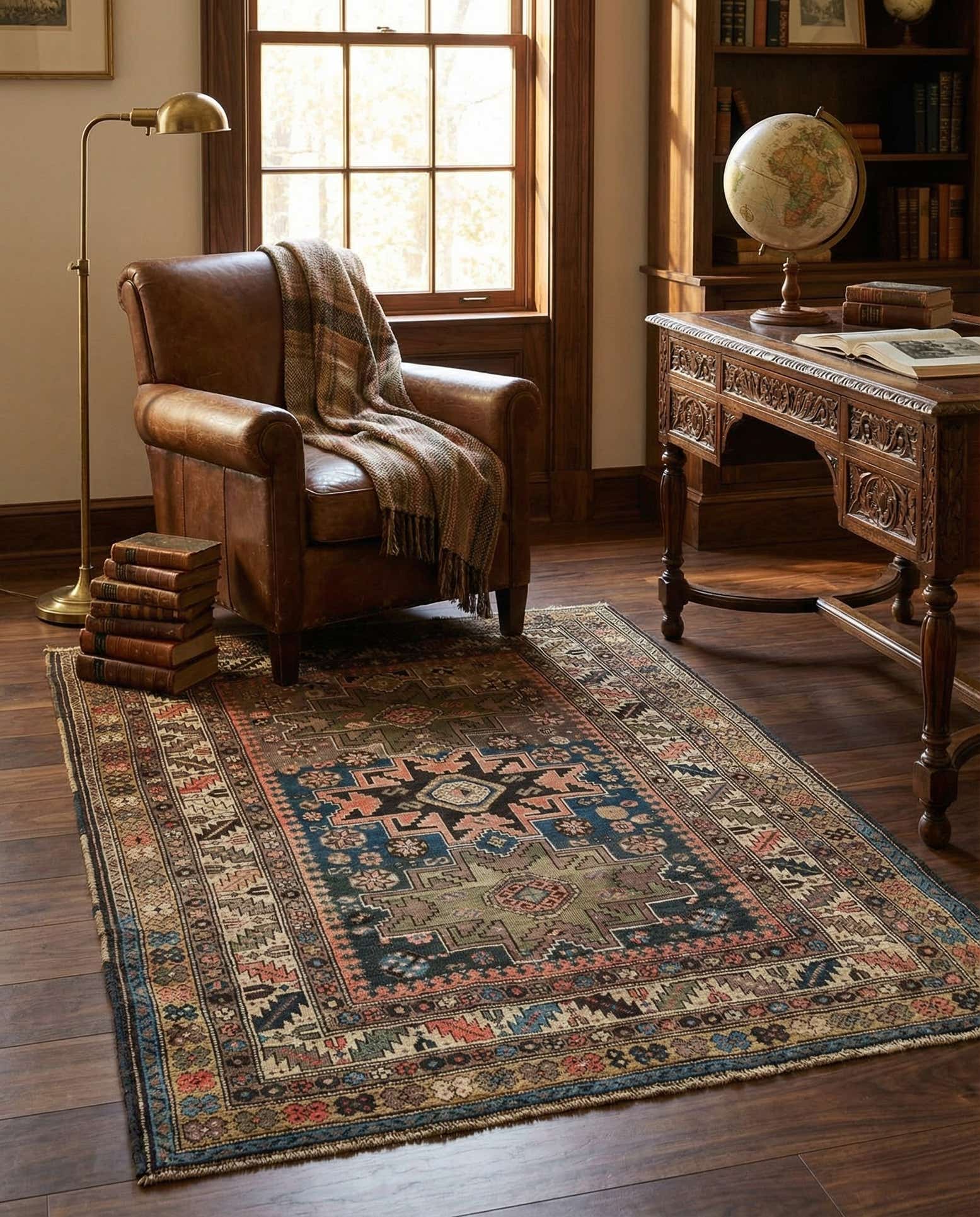 4' 1 x 5' 5 Shirvan Rug