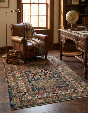 4' 1 x 5' 5 Shirvan Rug
