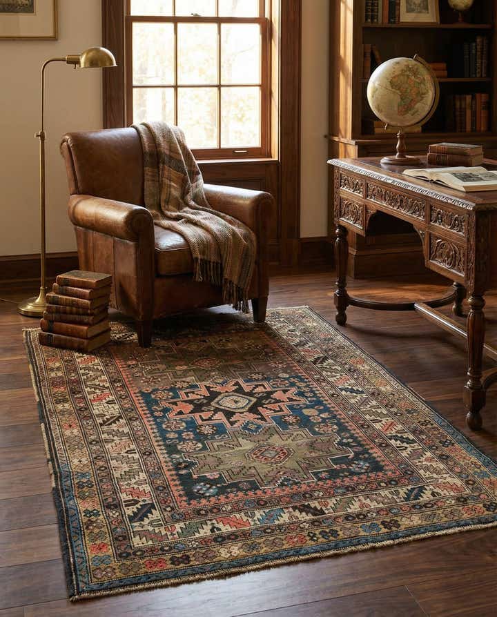 4' 1 x 5' 5 Shirvan Rug